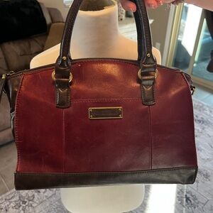 TIGNANELLO Burgundy Leather Handbag